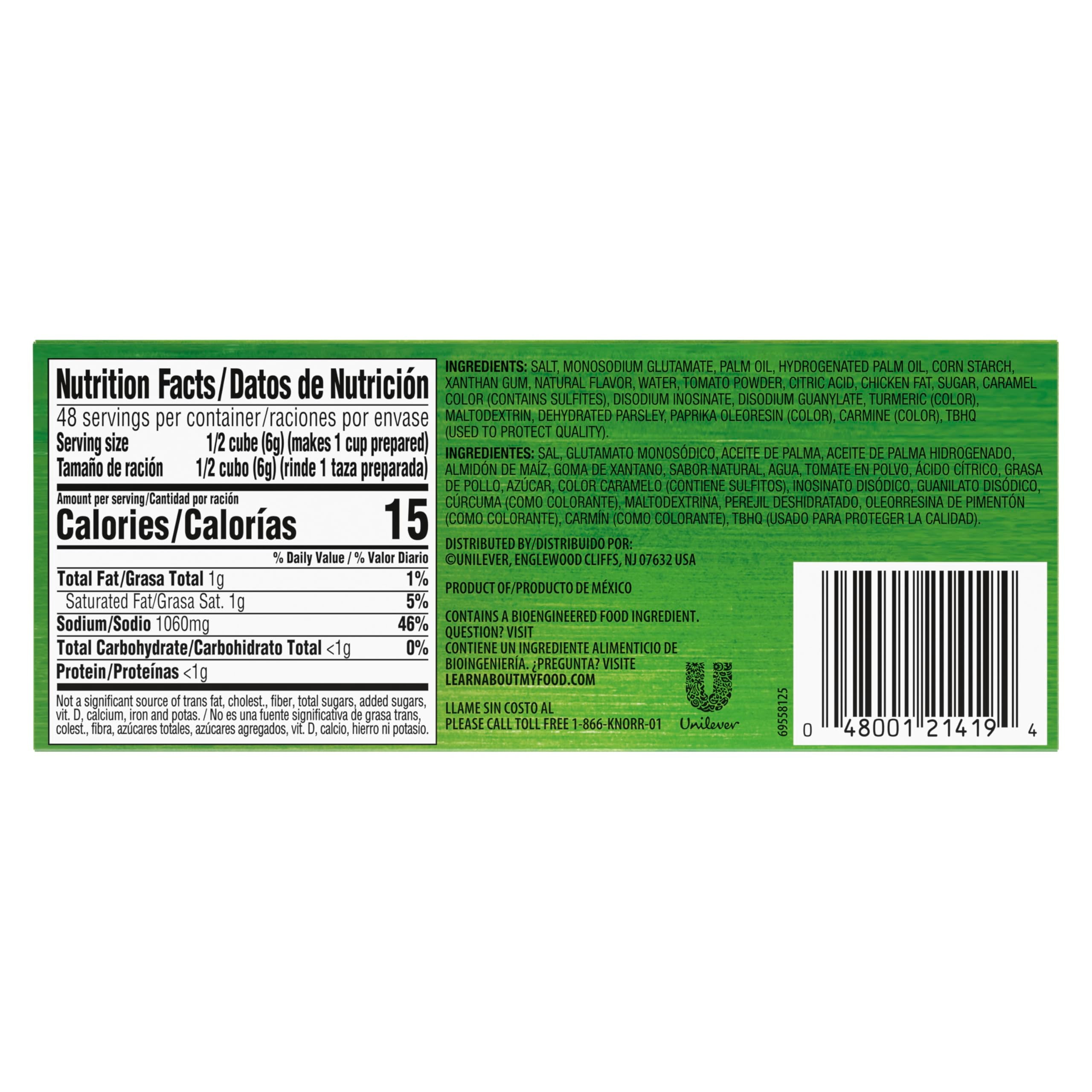 Knorr Bouillon Cubes 24 Count Tomato with Chicken Flavor For Sauces, Soups, and Stews Made With Real Vegetables and Spices 9.3 oz