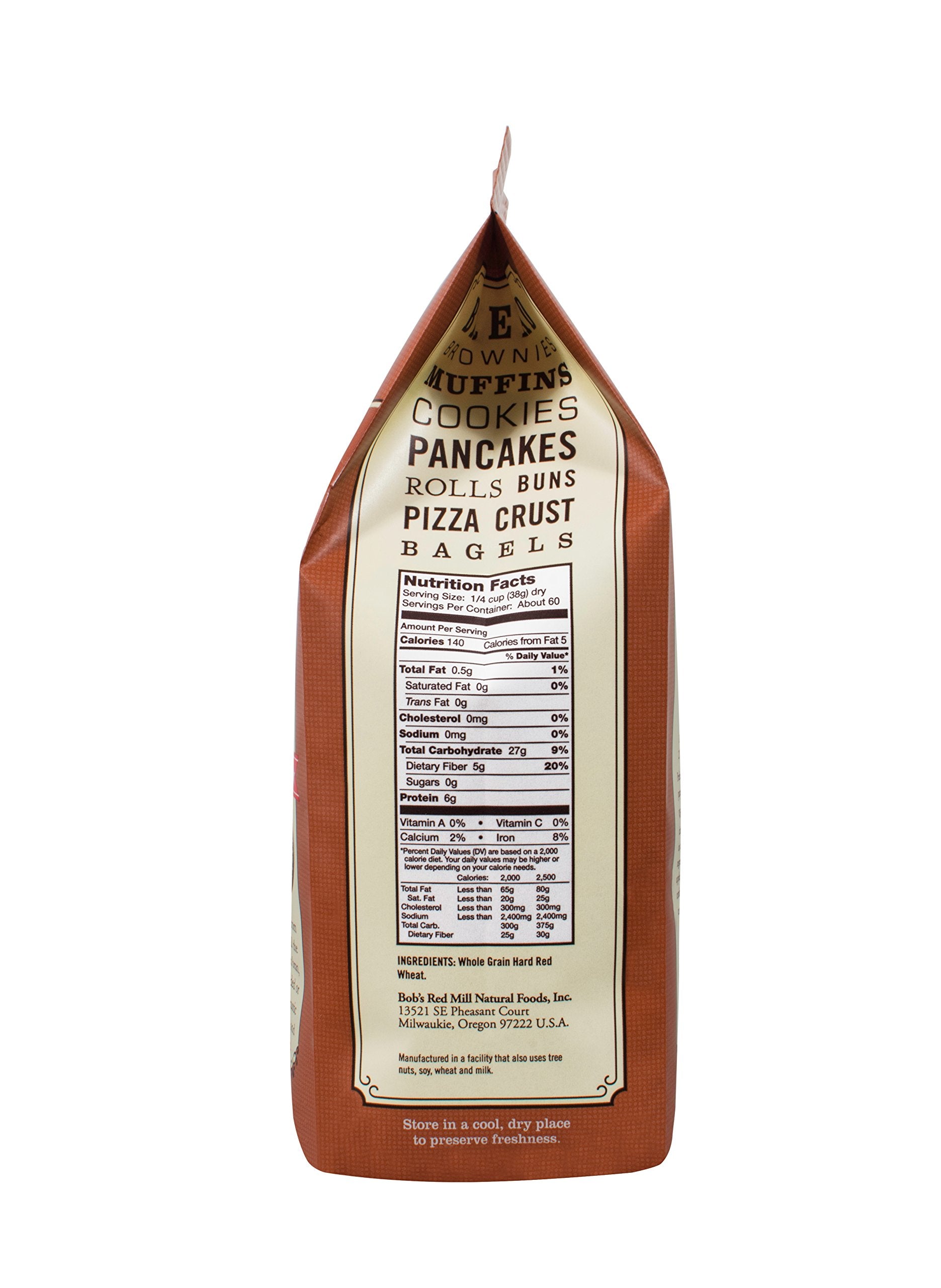 Bob's Red Mill Whole Wheat Flour, 5 Pound (Pack of 1)