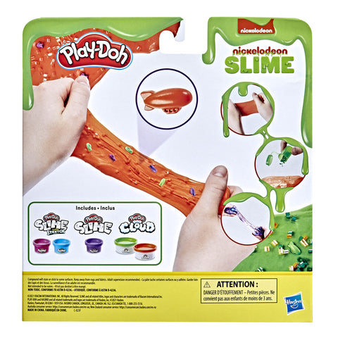 Play-Doh Nickelodeon Slime Rockin' Mix-ins Kit for Kids 4 Years and Up with 5 Colors and 3 Mix-in Bead Varieties, Non-Toxic