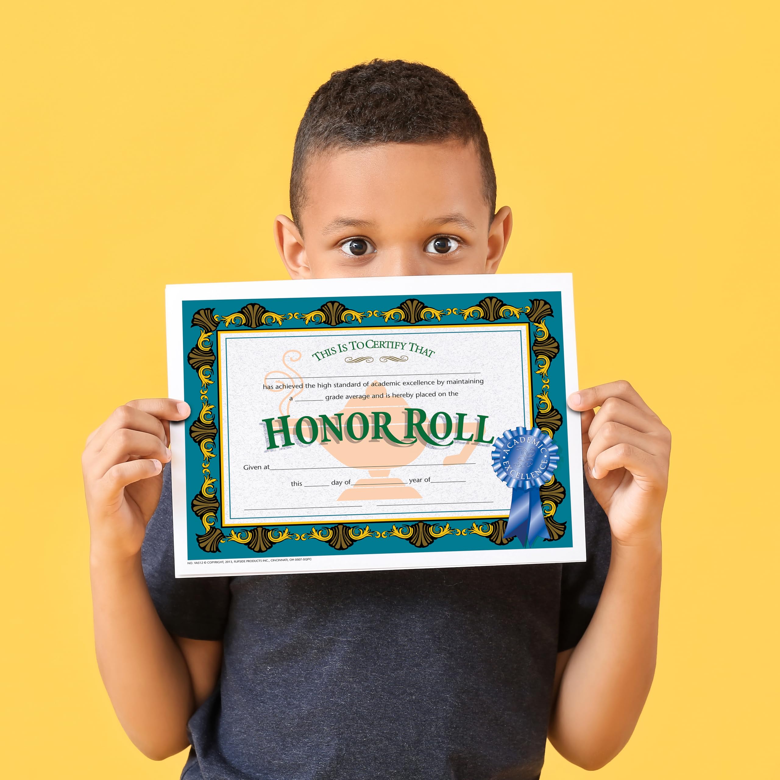 Flipside Products Honor Roll Certificate, Recognition, Award Students, Incentive, High Honors, 8.5" x 11", 30 Pack