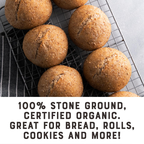 Bob's Red Mill Organic Whole Wheat Flour, 5lb (Pack of 1) - Non GMO, Whole Grain, Vegan, Kosher