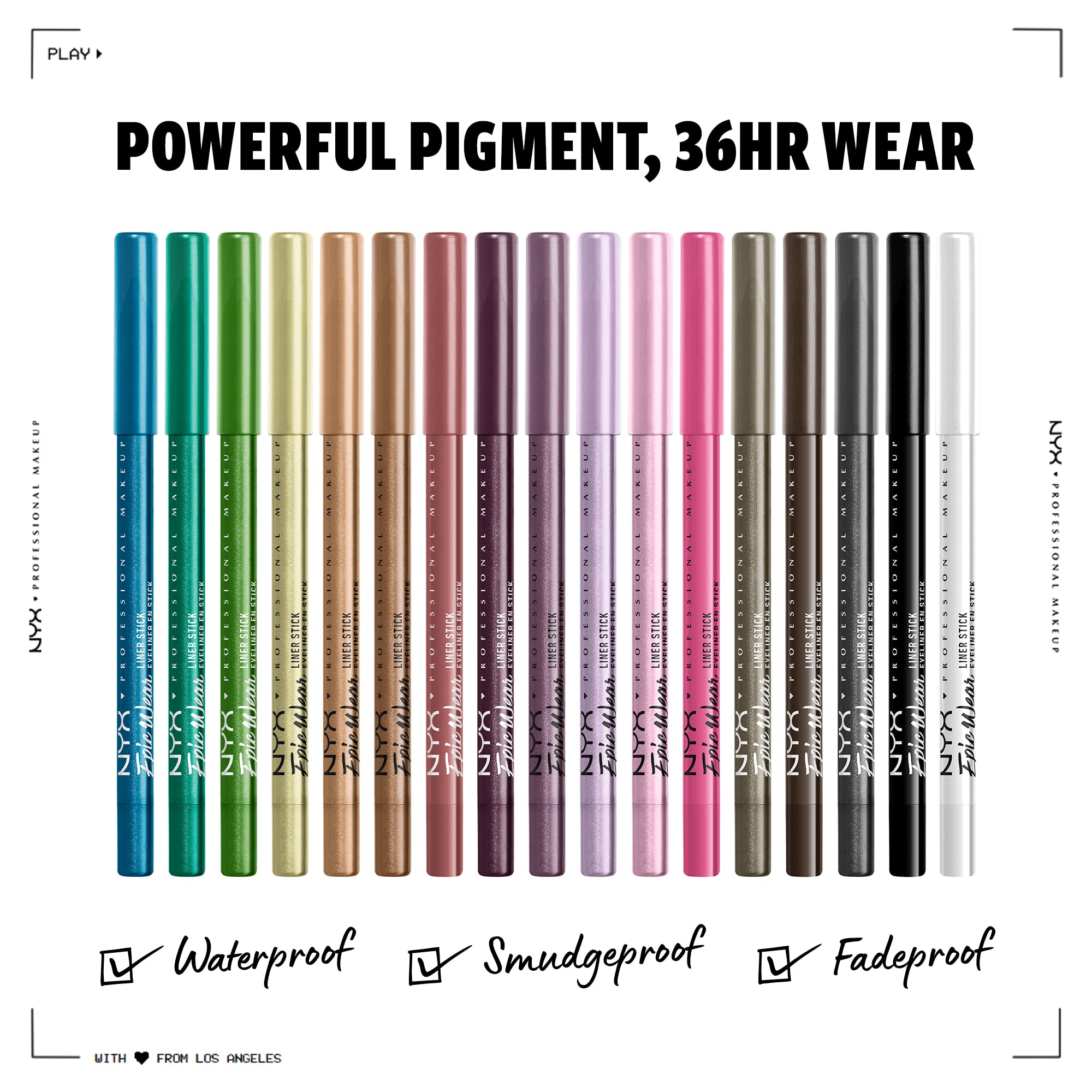 NYX PROFESSIONAL MAKEUP Epic Wear Liner Stick, Long-Lasting Eyeliner Pencil - Graphic Purple