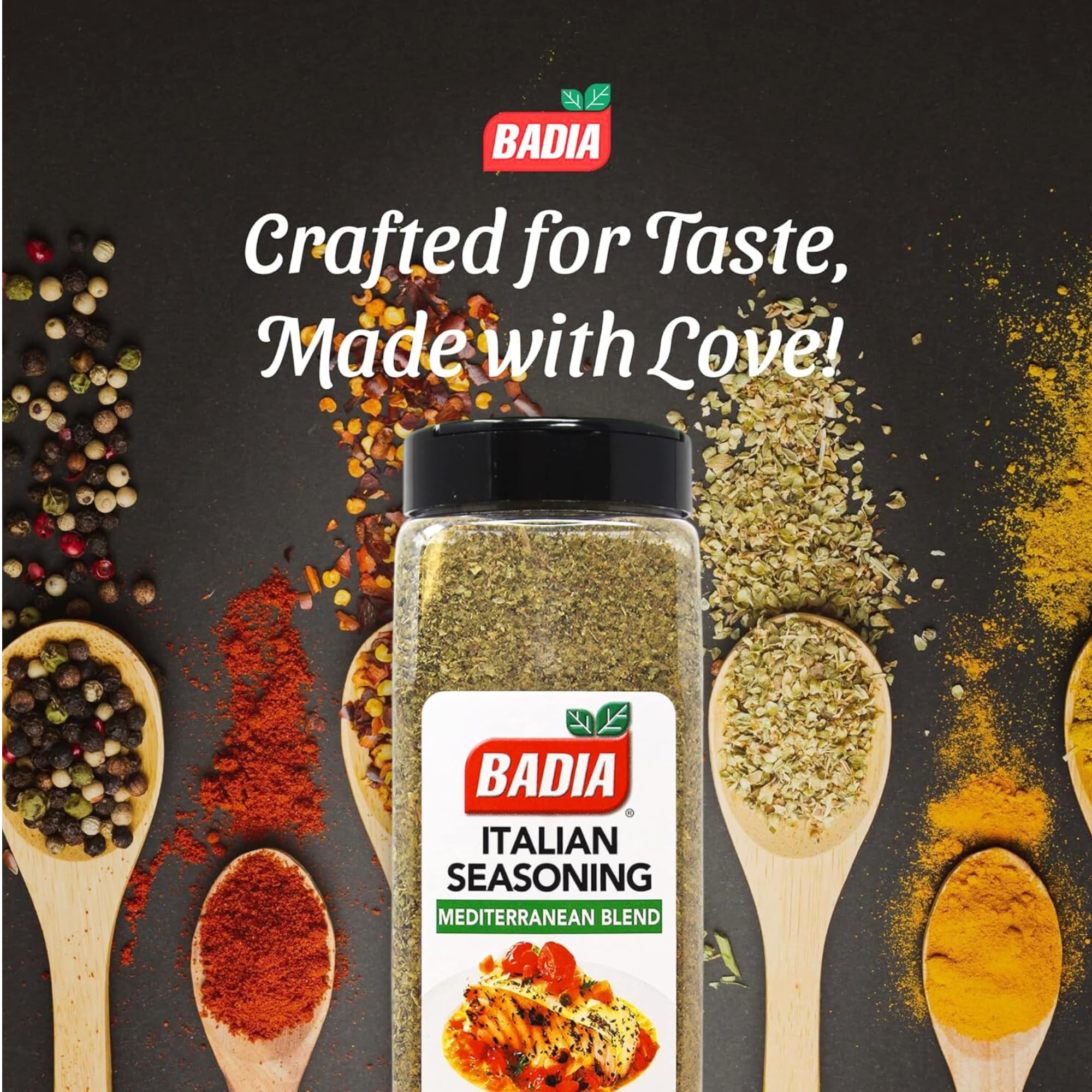 Badia Italian Seasoning, Mediterranean Blend, 5 oz – Classic Mix of Herbs for Pasta, Sauces, Pizza & Roasted Vegetables