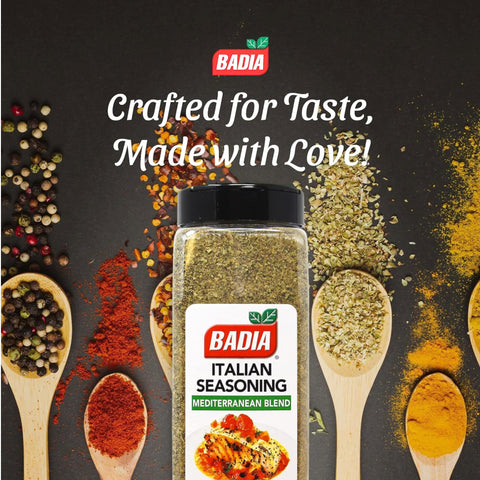 Badia Italian Seasoning, Mediterranean Blend, 5 oz – Classic Mix of Herbs for Pasta, Sauces, Pizza & Roasted Vegetables