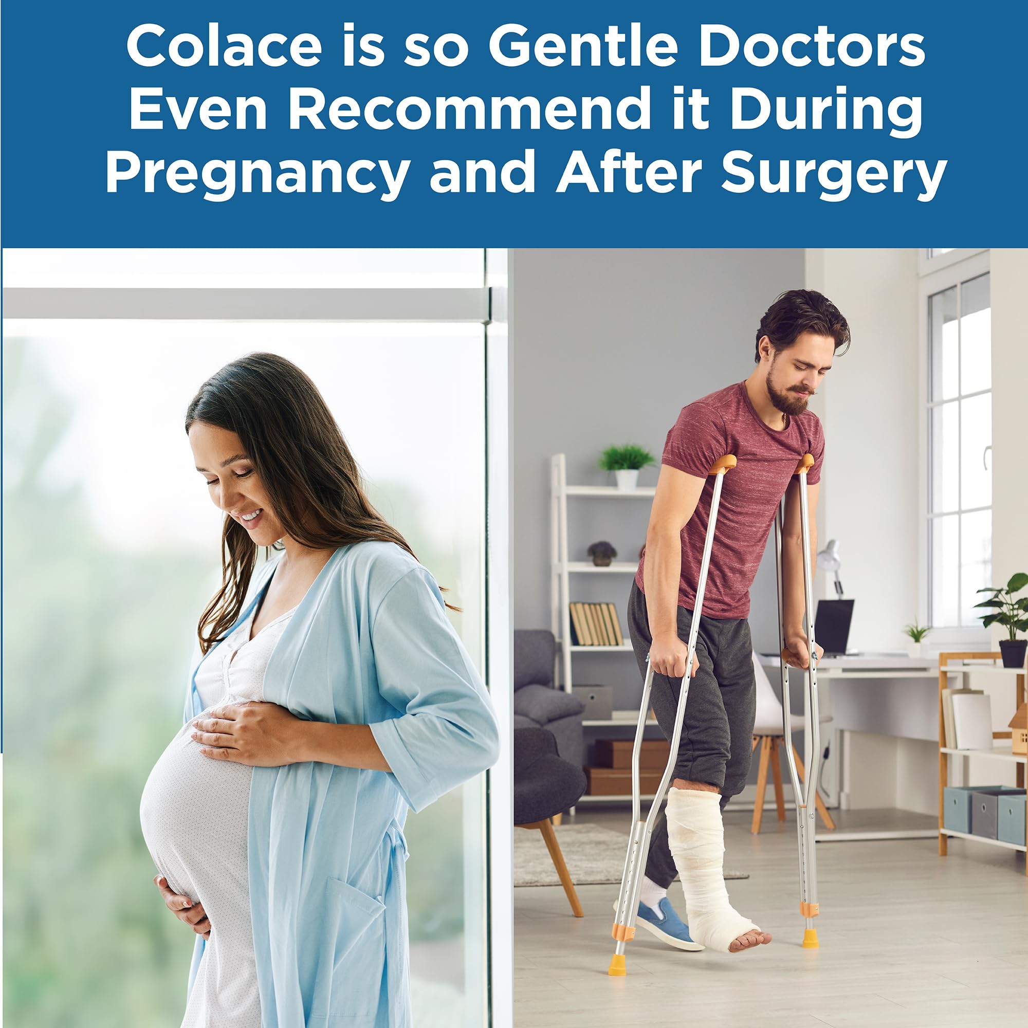 Colace Extra Strength Stool Softener, 60 Count, Gentle Constipation Relief for Adults, 250 mg Docusate Capsules, #1 Doctor Recommended Stool Softener Brand