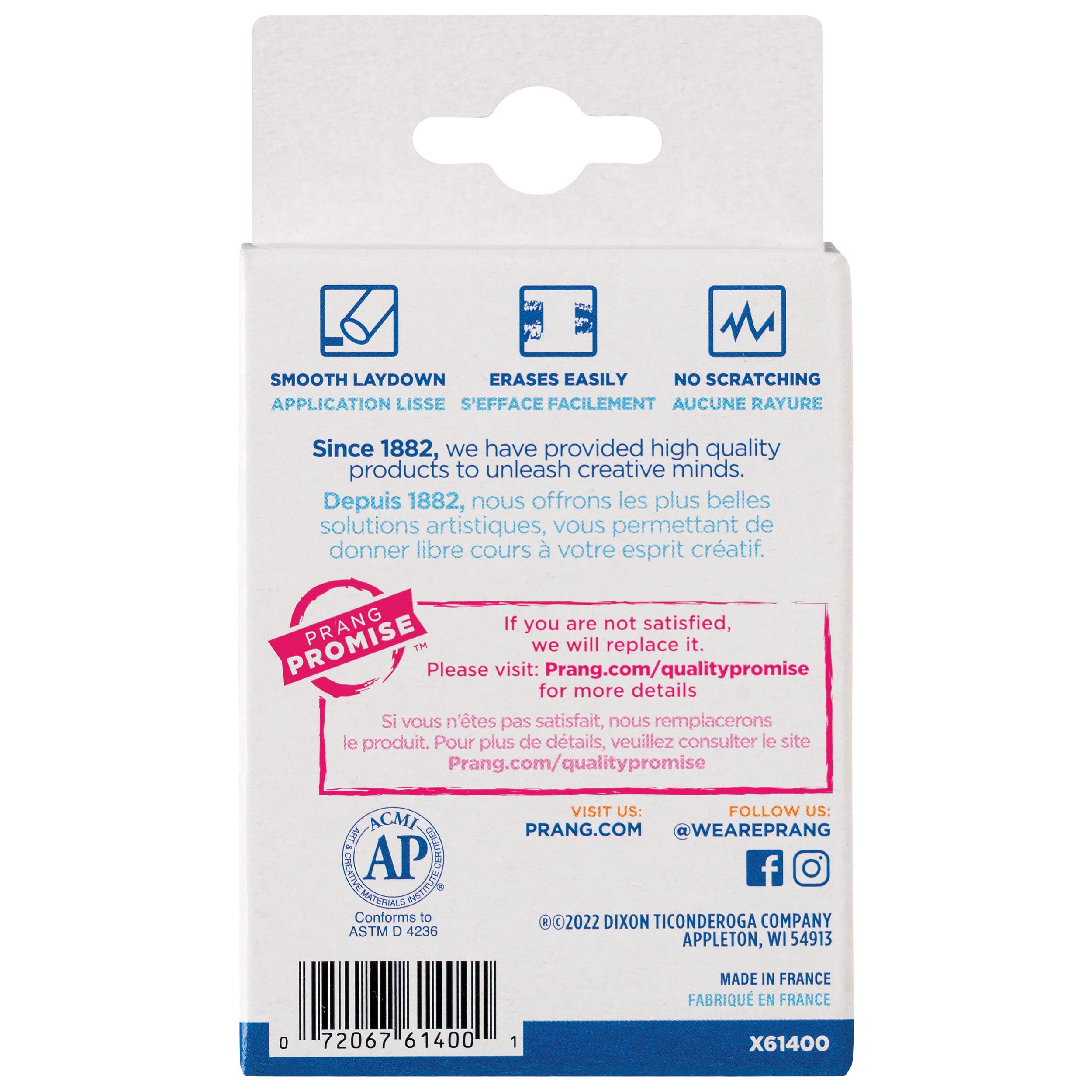 Prang Board Chalk, Assorted Colors, 12 Count