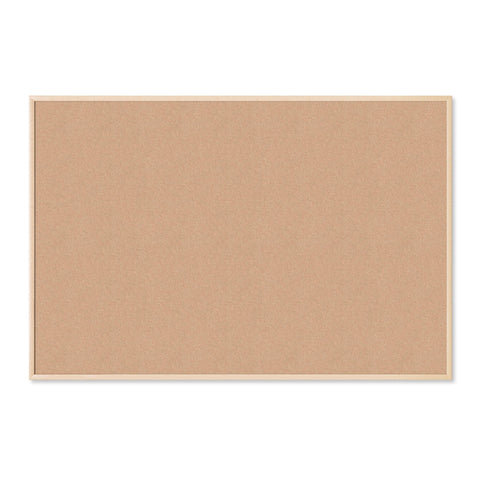 U Brands Cork Bulletin Board, 48" x 72" Inches, Birch Wood Frame