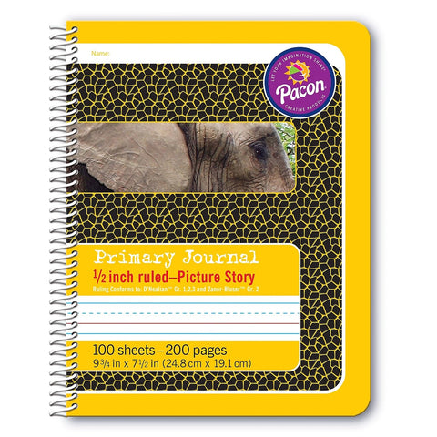 Pacon 2430 Spiral Bound Composition Books, 9-3/4-inch x7-1/2-inch, 100SH/PK, WE