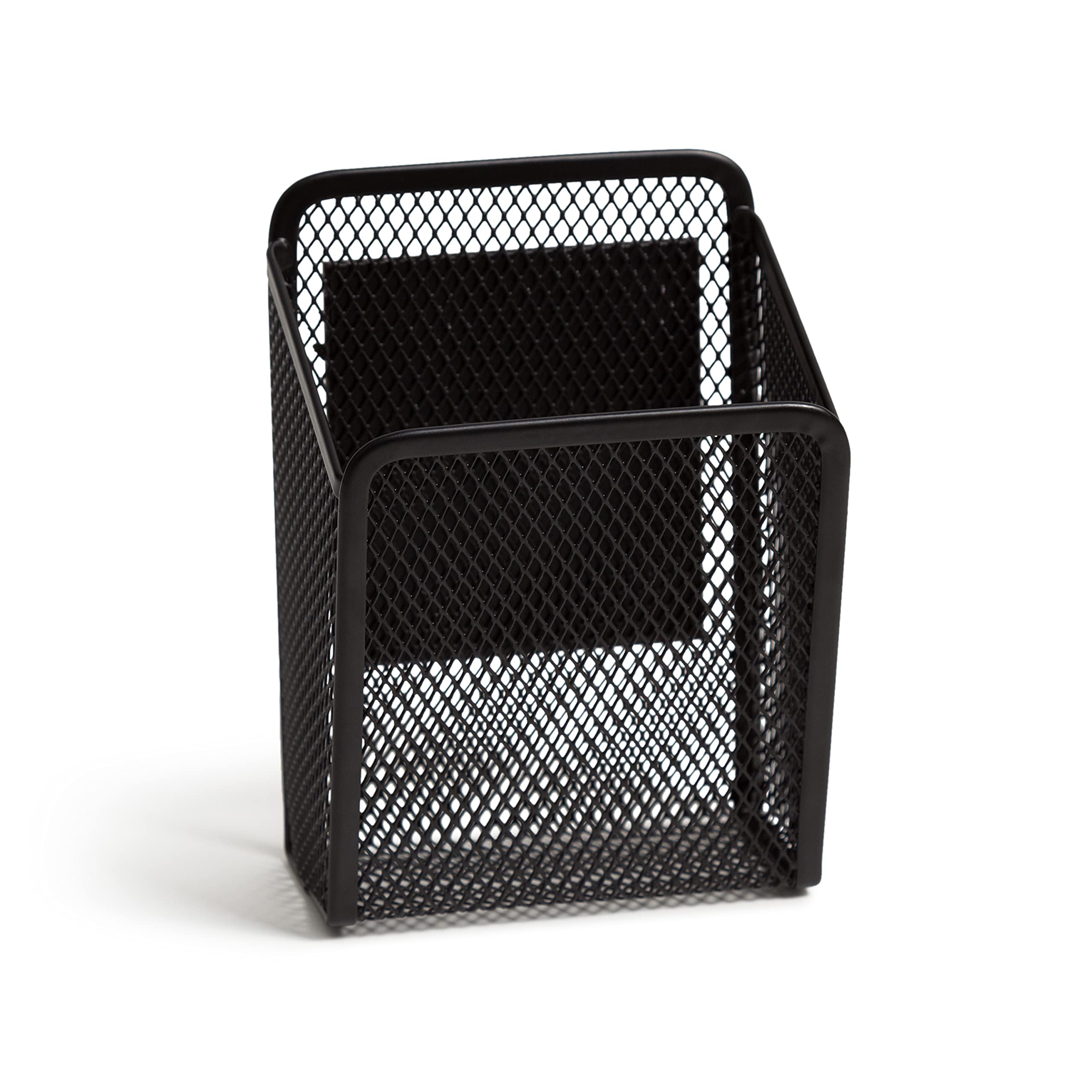 U Brands Mesh Locker Organization Kit, Includes Magnetic Cup, Folding Shelf and Bin, 3 Pieces (Black)
