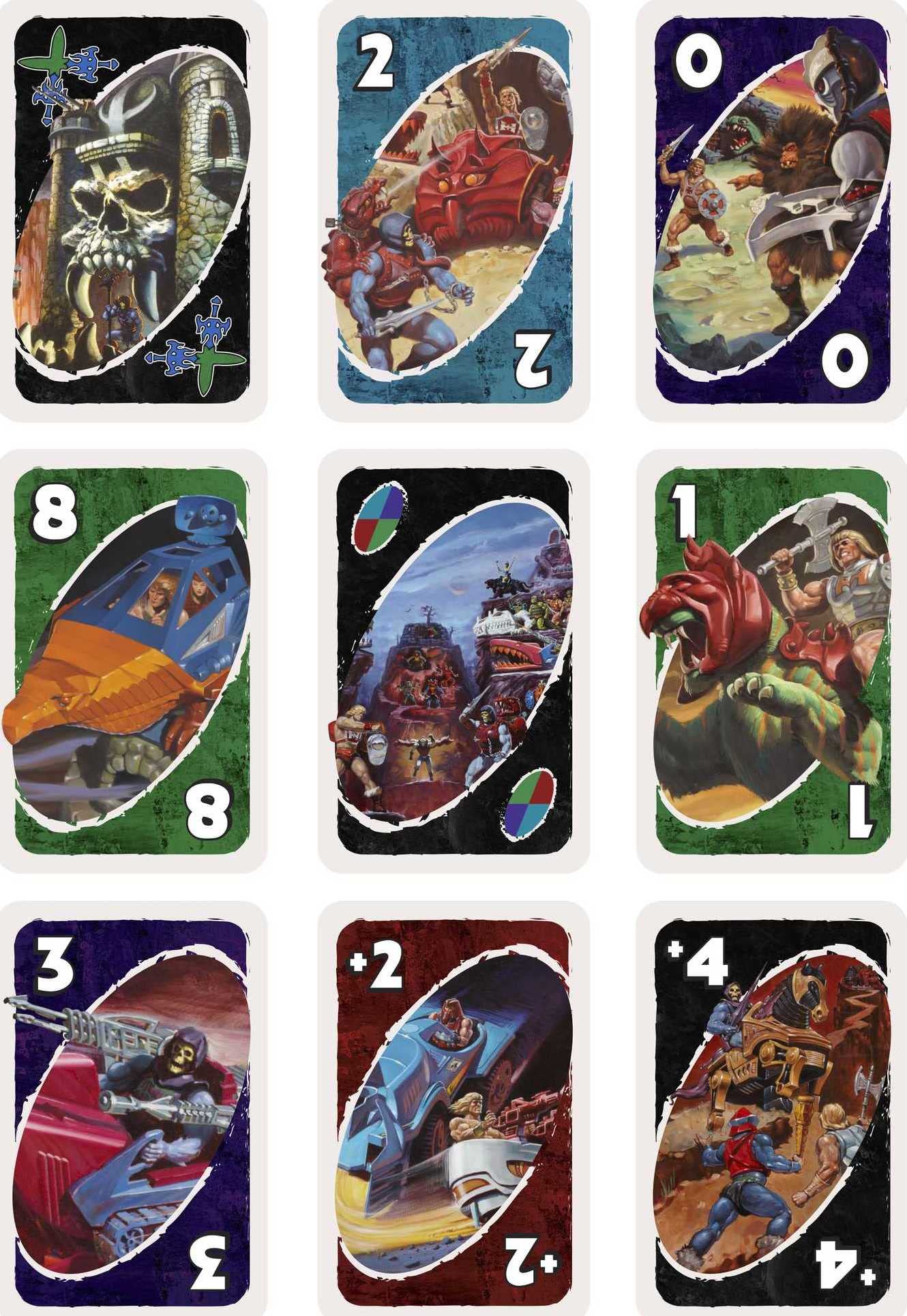Mattel Games ​UNO Masters of The Universe Card Game for Kids, Adults and Game Night with Special Rule for 2-10 Players