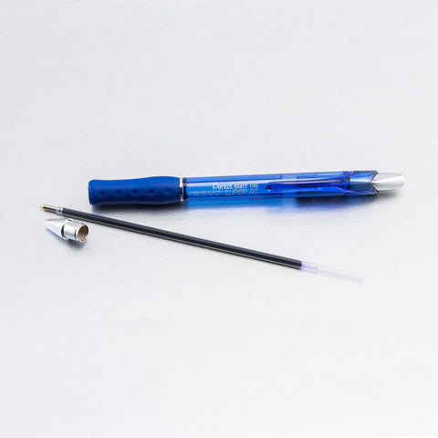 Pentel RSVP Super RT Ballpoint Pen, (0.7mm) Fine Line, Blue Ink, Pack of 2 (BX477BP2C)