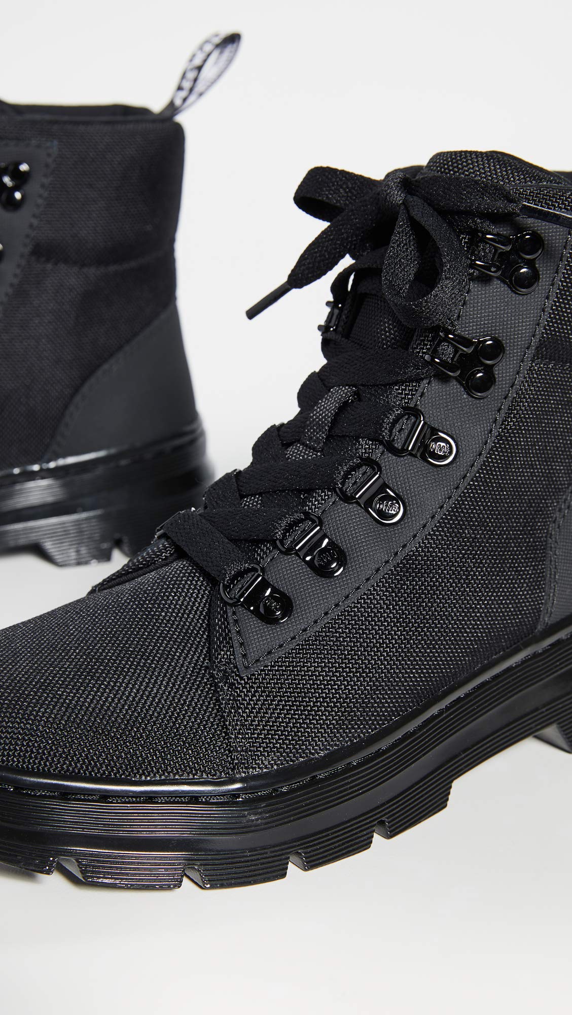 Dr. Martens Women's Combs W Combat Boot, Black/Black, 10