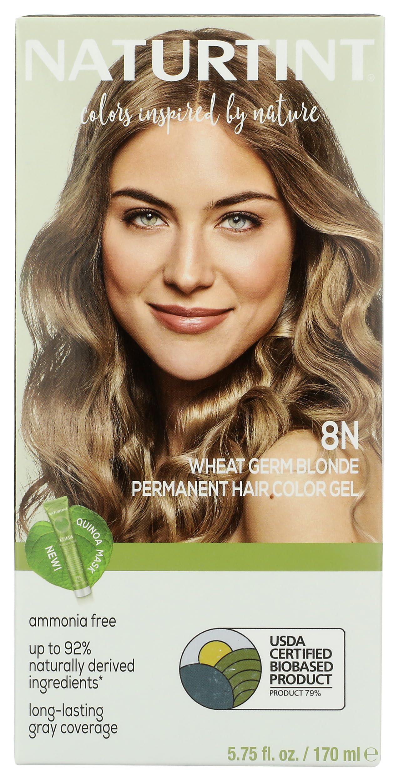NATURTINT 8N Wheatgerm Blonde Hair Color, 5.07 FZ