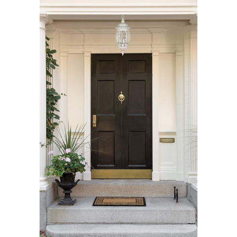 Nuvo Lighting 60/894 Traditional Three Light Hanging Lantern from Central Park Collection in White Finish