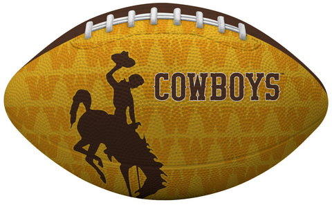 Rawlings NCAA Gridiron Junior Size Football, Wyoming Cowboys, Team Colors, One Size