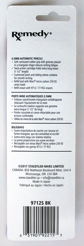 STAEDTLER 1PC 9712S Remedy 0.5mm Mechanical Pencil with Eraser