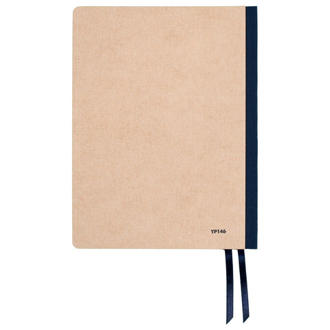 AT-A-GLANCE Notebook, Casebound, Ruled, 80 Sheets, 9-1/2 x 7-1/4", Collection, Tan/Blue (YP146-07)