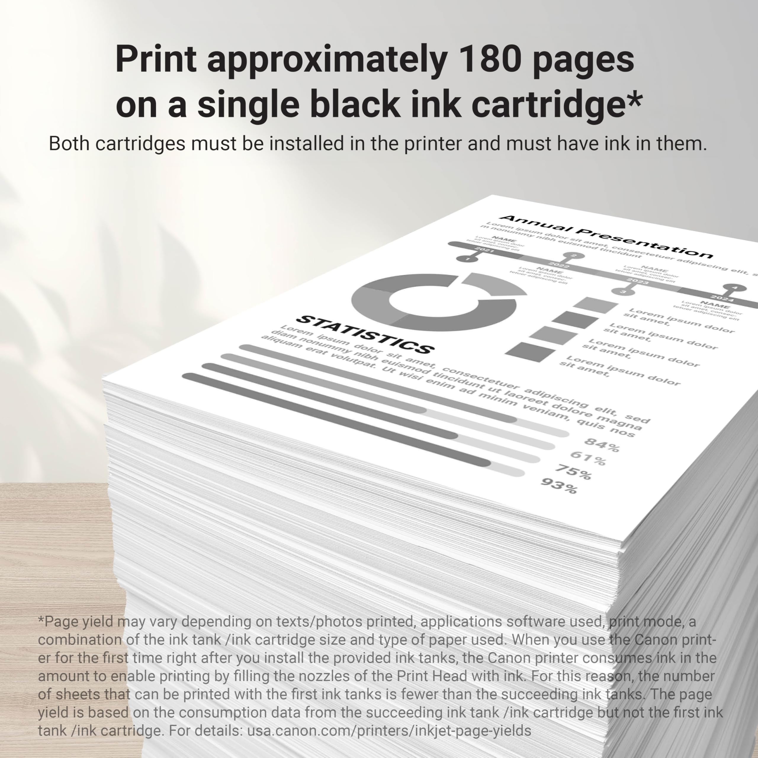 Canon PG-245 Genuine Black Ink Cartridge, Compatible with iP2820, MG2420/2924/2920/3020/2522/2525, MX492, TS3120/302/302a/202/202a/4520/3320