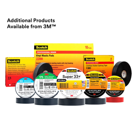 3M Scotch Vinyl Electrical Tape Super 88, 2 in x 36 yd (108 ft), Black, 1 Roll, Premium Grade, Rubber Resin Adhesive, PVC Backing, All-Season Heavy Duty Electric Tape