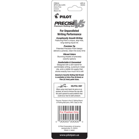 PILOT Precise Grip Liquid Ink Rolling Ball Stick Pens
