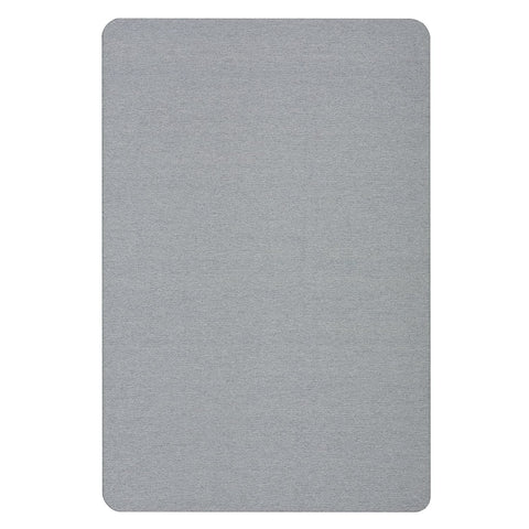 Quartet Bulletin Board, Fabric, 4' x 3', Frameless, High-Density Fiberboard, Oval Office, Light Blue (7684BE)