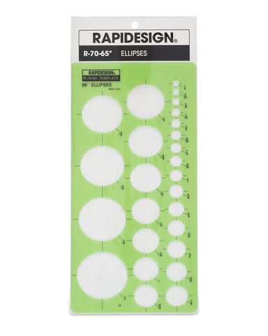 Rapidesign 65-Degree Ellipse Template, 1 Each (R70-65)
