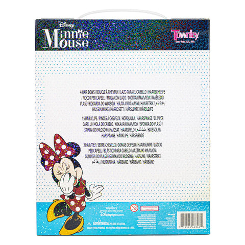 Disney Minnie Mouse Hair Accessories Set for Kids, Perfect for Parties, Sleepovers and Makeovers, Ages 3+, By Townley Girl