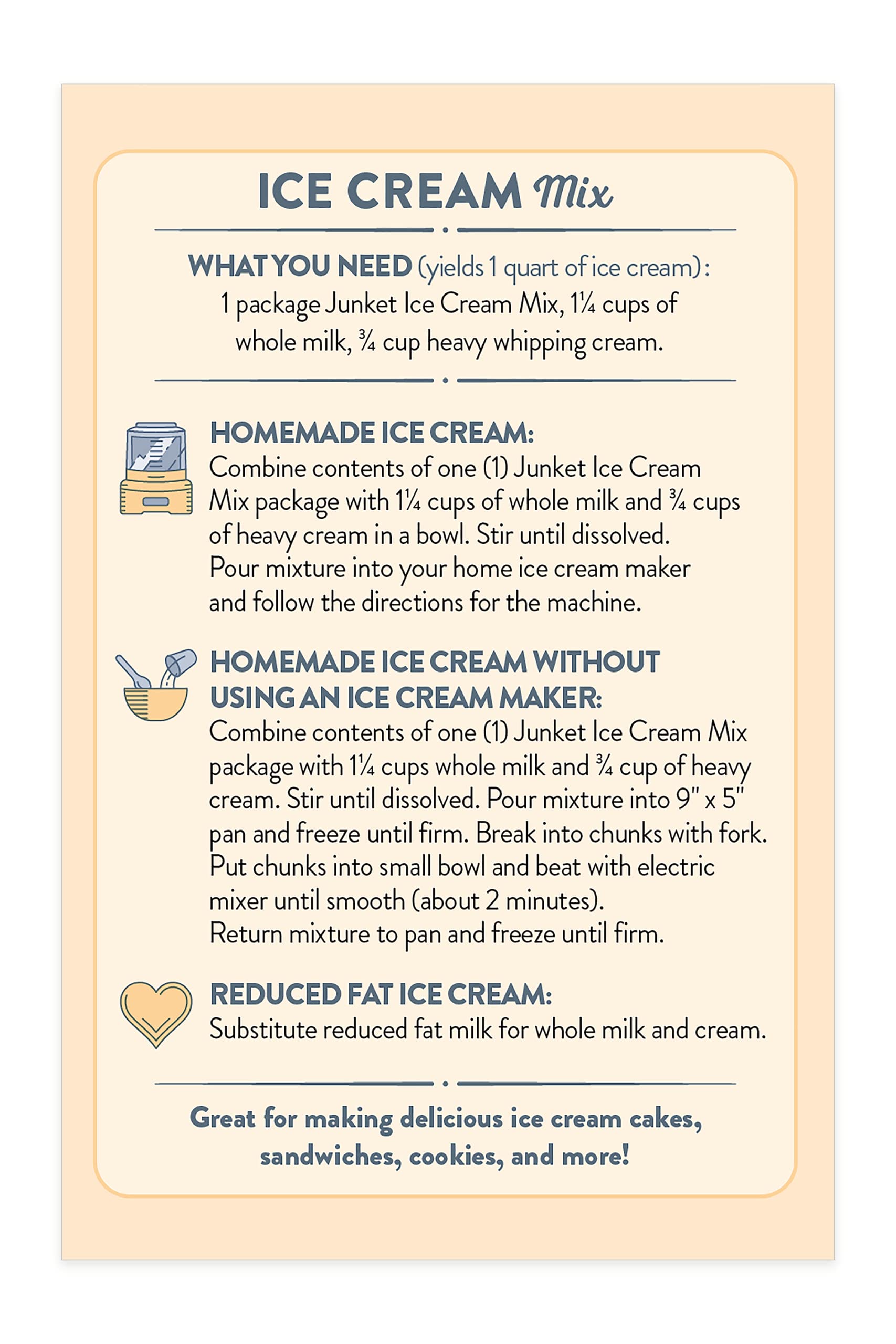 Junket Dutch Chocolate Ice Cream Mix, 4 Ounce (makes 1 quart)