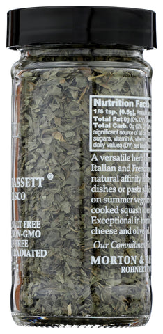Morton & Bassett Basil, 0.4 oz – Non-GMO, Salt-Free, Sweet and Aromatic Herb for Pasta, Pizzas & Mediterranean Dishes