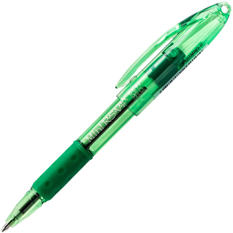 Pentel RSVP Mini Ballpoint Pen, (1.0mm) Medium Line, Assorted Ink (A/B/C/D/F/P/S/V) w/Key Ring, 8-Pk (BK91MNBP8M)