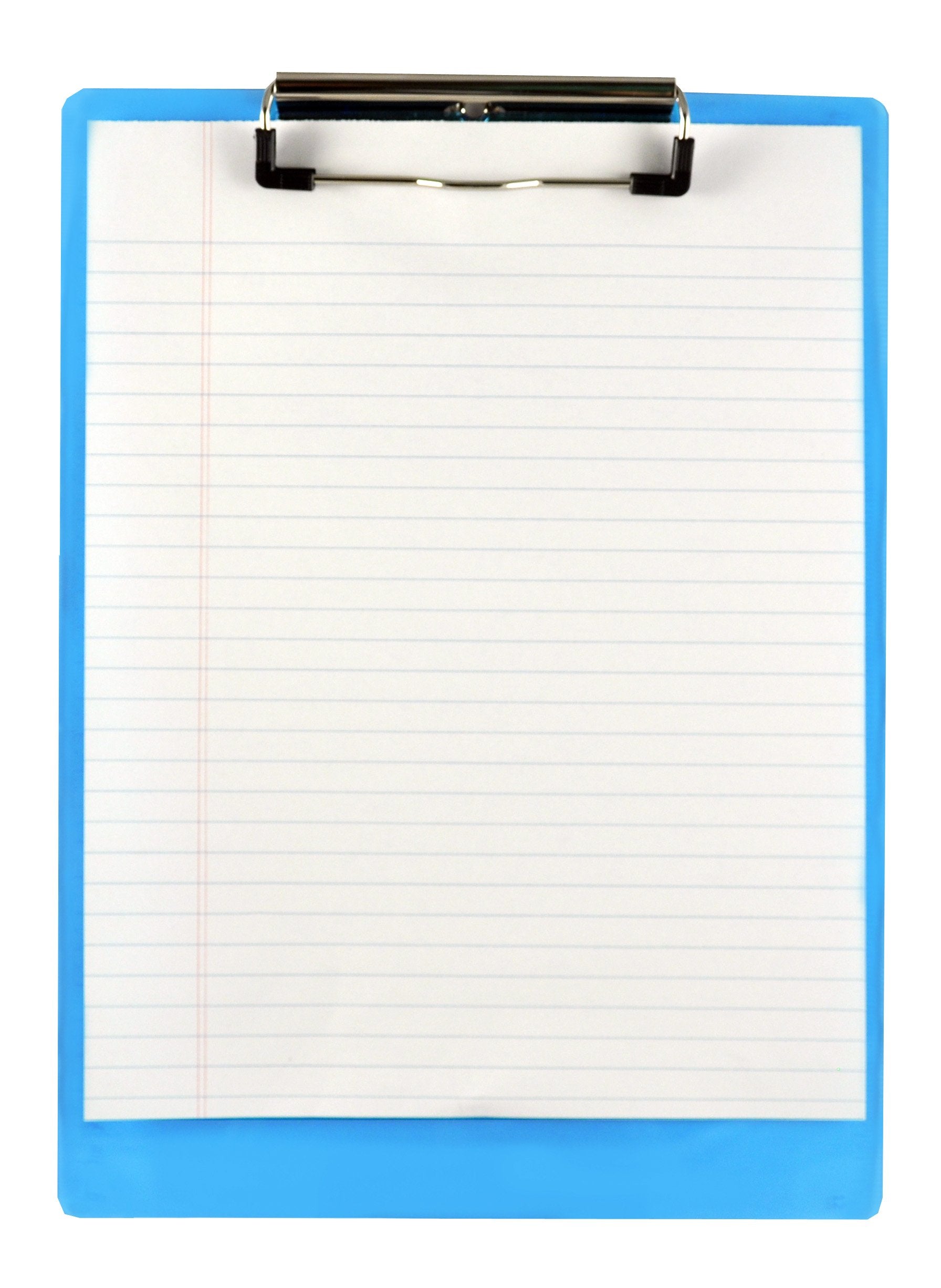 Saunders Recycled Plastic Clipboard, 0.5-Inch Capacity, Holds 8.5 x 12 Inches, Ice Blue (00439), Letter