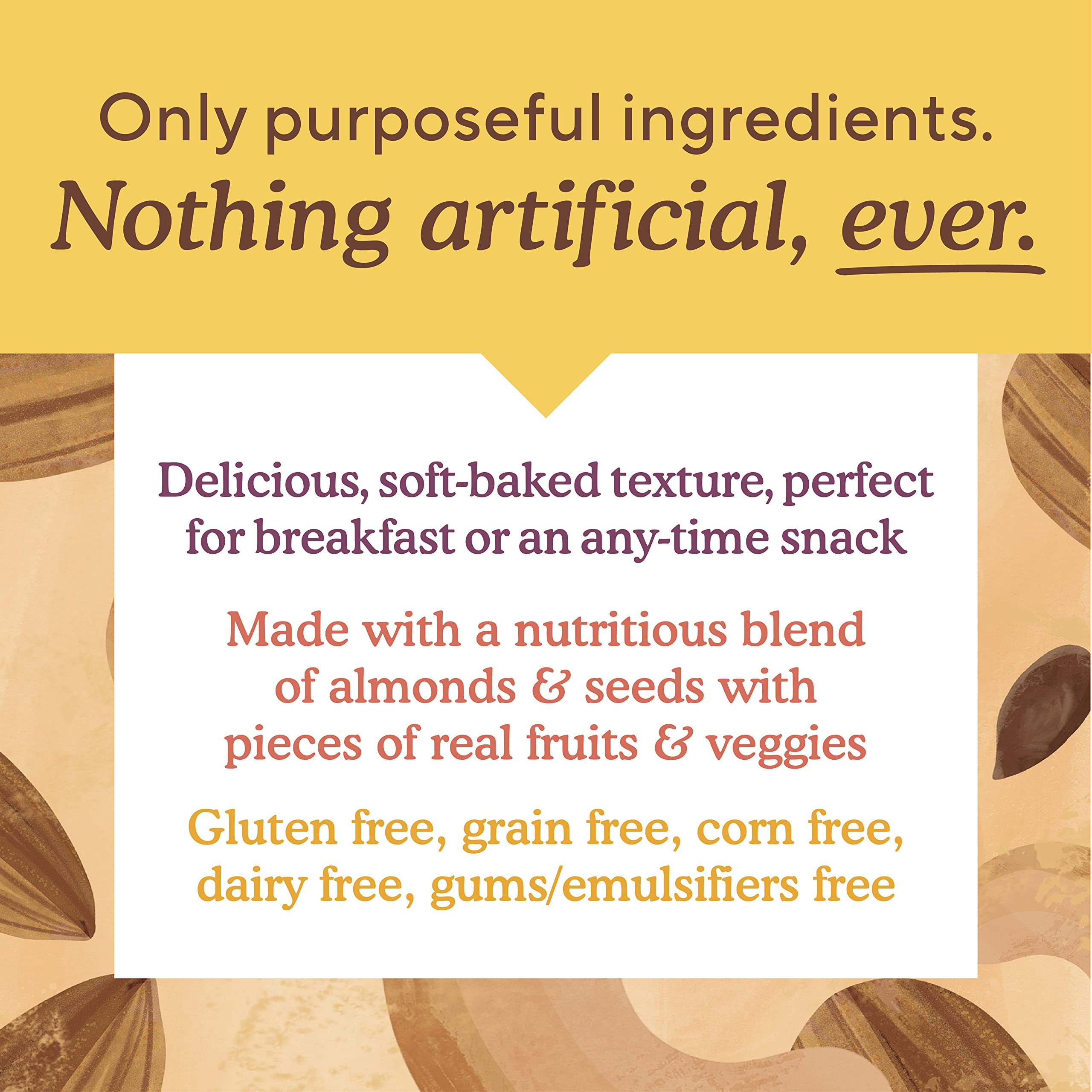 Simple Mills Almond Flour Snack Bars, Spiced Carrot Cake - Gluten Free, Made with Organic Coconut Oil, Breakfast Bars, Healthy Snacks, Paleo Friendly, 6 Ounce (Pack of 1)