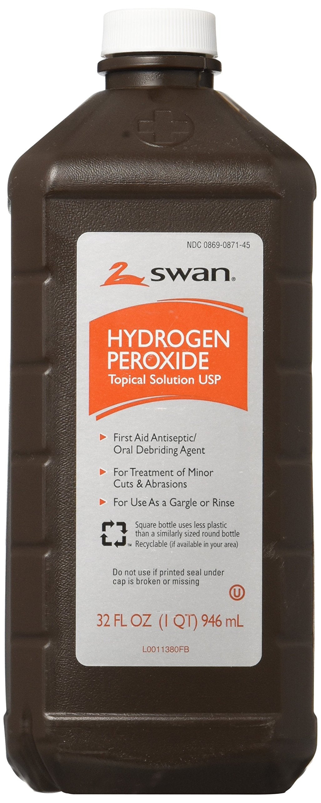 Hydrogen Peroxide Topical Solution 32 Fl Oz. (1qt) 946 Ml