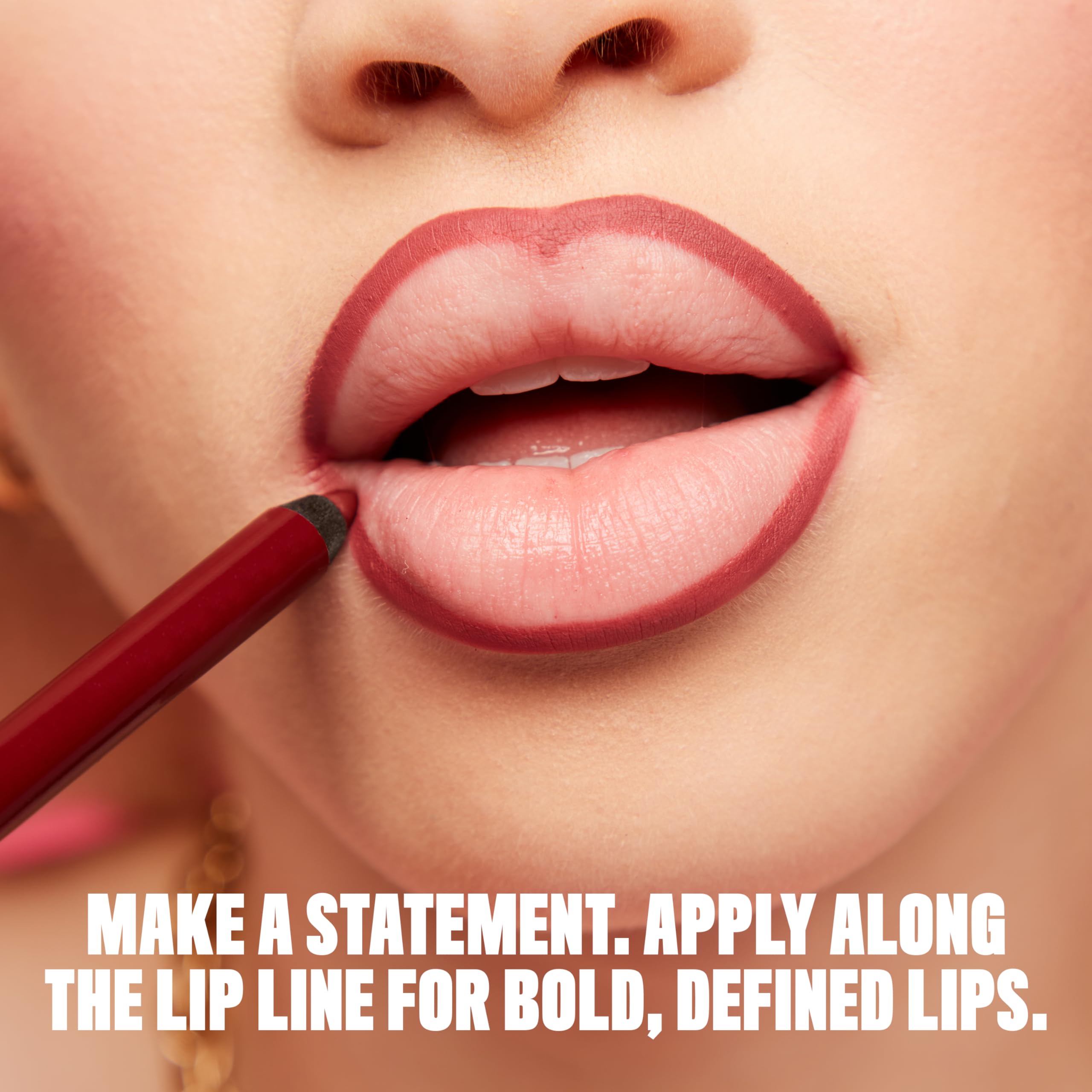 NYX PROFESSIONAL MAKEUP Line Loud Lip Liner, Longwear and Pigmented Lip Pencil with Jojoba Oil & Vitamin E - Make A Statement
