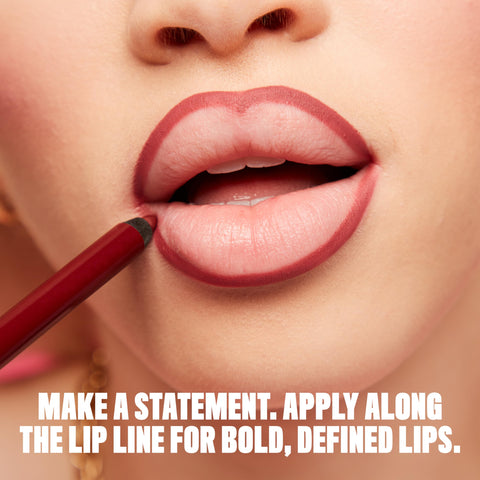 NYX PROFESSIONAL MAKEUP Line Loud Lip Liner, Longwear and Pigmented Lip Pencil with Jojoba Oil & Vitamin E - Make A Statement