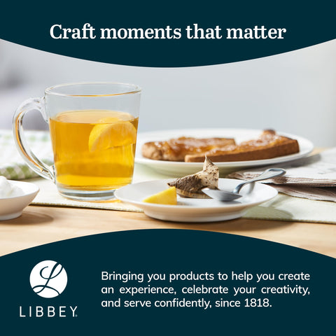 Libbey All-Purpose Glass Mug Set, 13.5-ounce, Set of 12