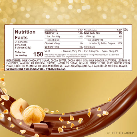 Ferrero Rocher Gift Cube, 18 Count,0.7 pounds