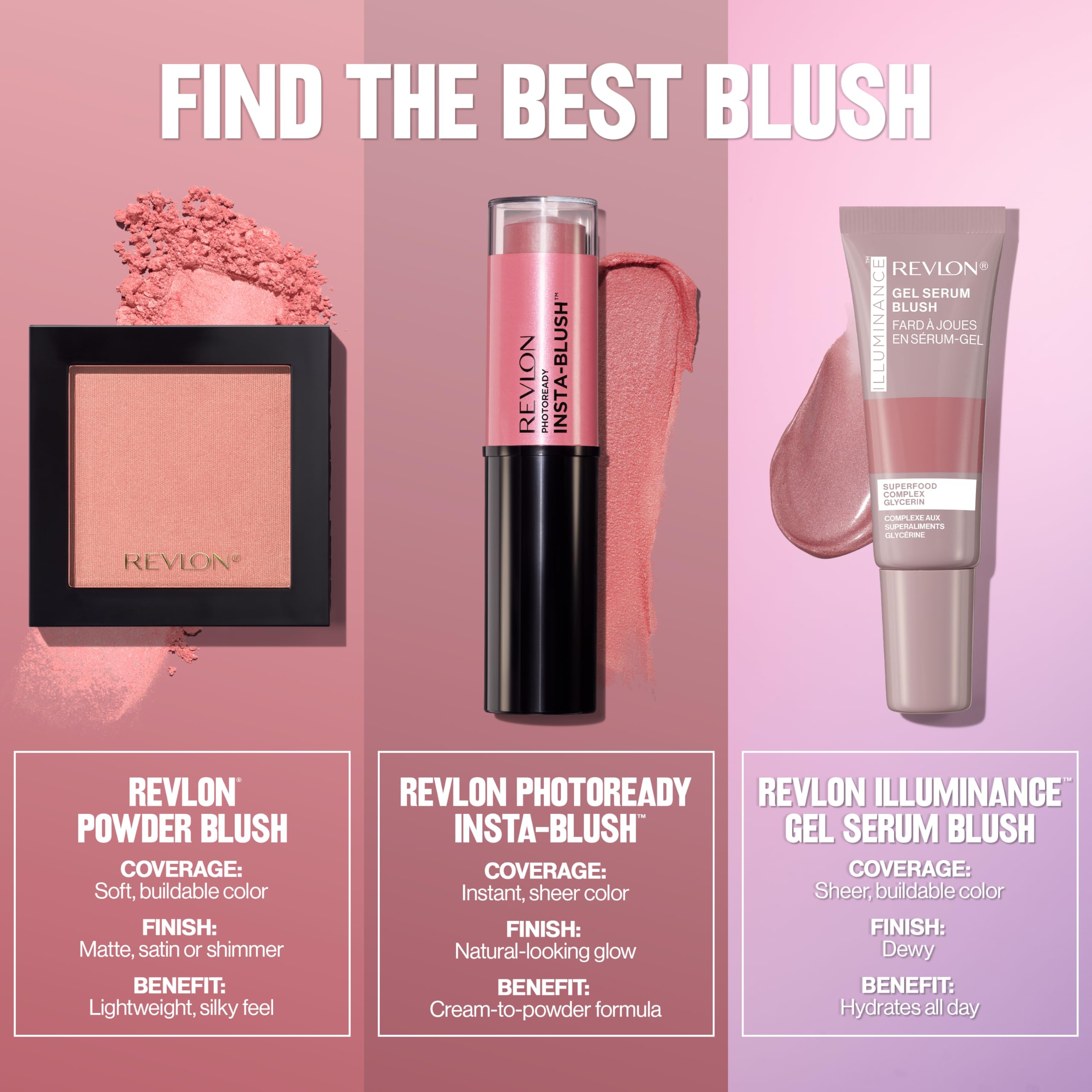 Revlon Powder Blush Face Makeup, High Impact Buildable Color, Lightweight & Smooth Finish, 001 Oh Baby! Pink, 0.17 oz