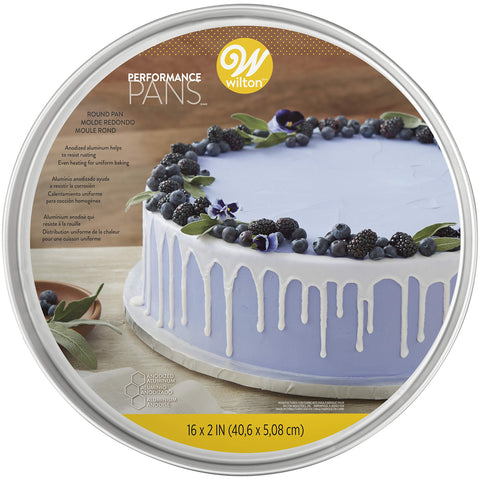 Wilton Performance Pans Aluminum Round Cake Pan, 16 x 2 in.