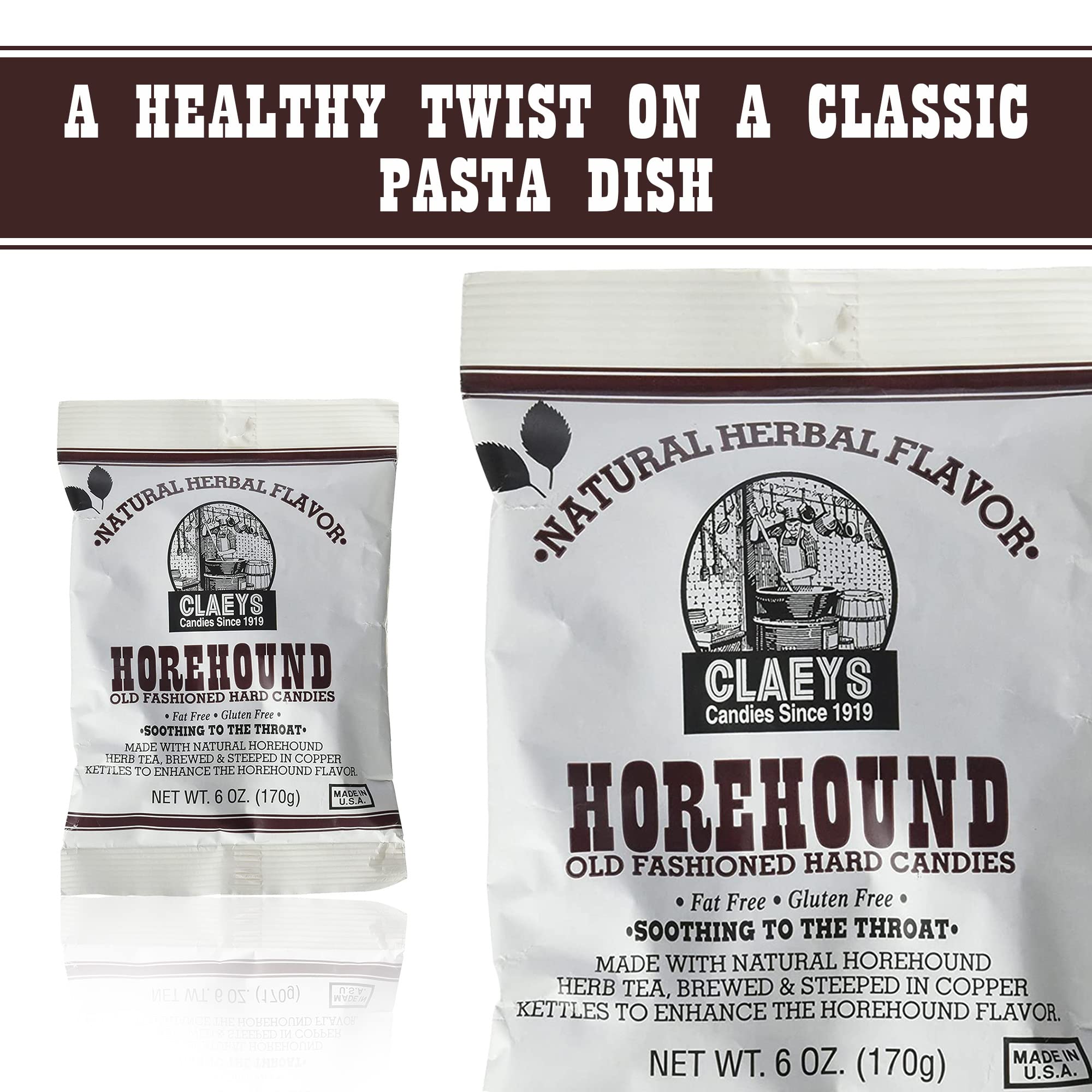 Claeys Horehound Hard Candy, 6 oz (Pack of 3)