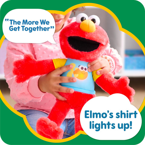 Sesame Street 13-inch Sing-Along Plush Elmo Stuffed Animal, Kids Toys for Ages 18 Month by Just Play