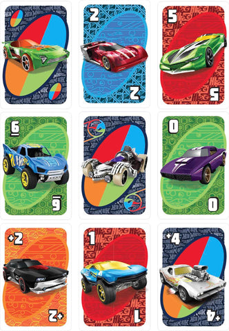 Hot Wheels UNO Matching Card Game Featuring 112 Cards with Hot Wheels Graphics, Game Night, Kids Gift Ages 7 Years & Older