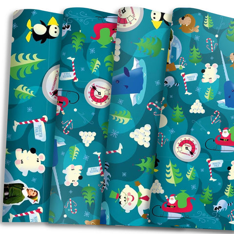 Buddy the Elf Snow Globe Christmas Wrapping Paper - 12 Sheets - 20" x 30" - Festive Holiday Gift Wrap by Silver Buffalo