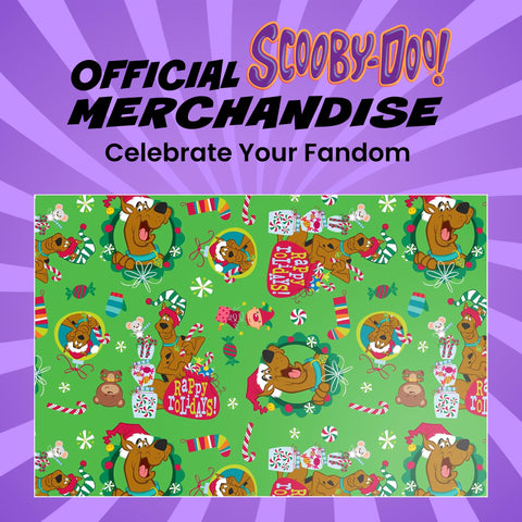 Scooby-Doo Rappy Rolidays Wrapping Paper - 12 Sheets - 20" x 30" - Festive Holiday Gift Wrap by Silver Buffalo