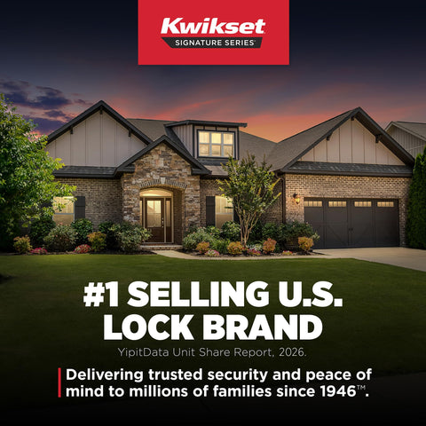 Kwikset 991 Tustin Entry Lever and Single Cylinder Deadbolt Combo Pack featuring SmartKey in Venetian Bronze (99910-041)