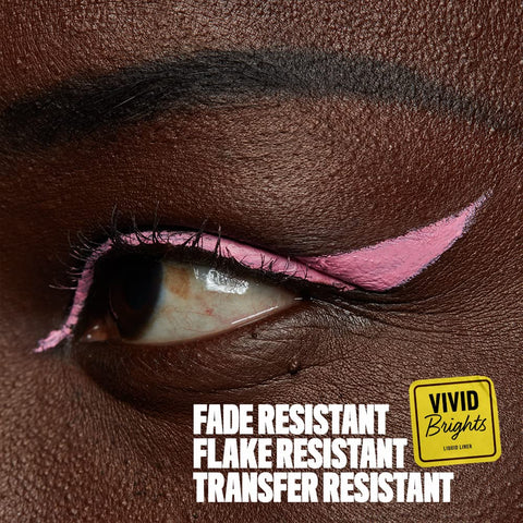 NYX PROFESSIONAL MAKEUP Vivid Brights Liquid Liner, Smear-Resistant Eyeliner with Precise Tip - Sneaky Pink