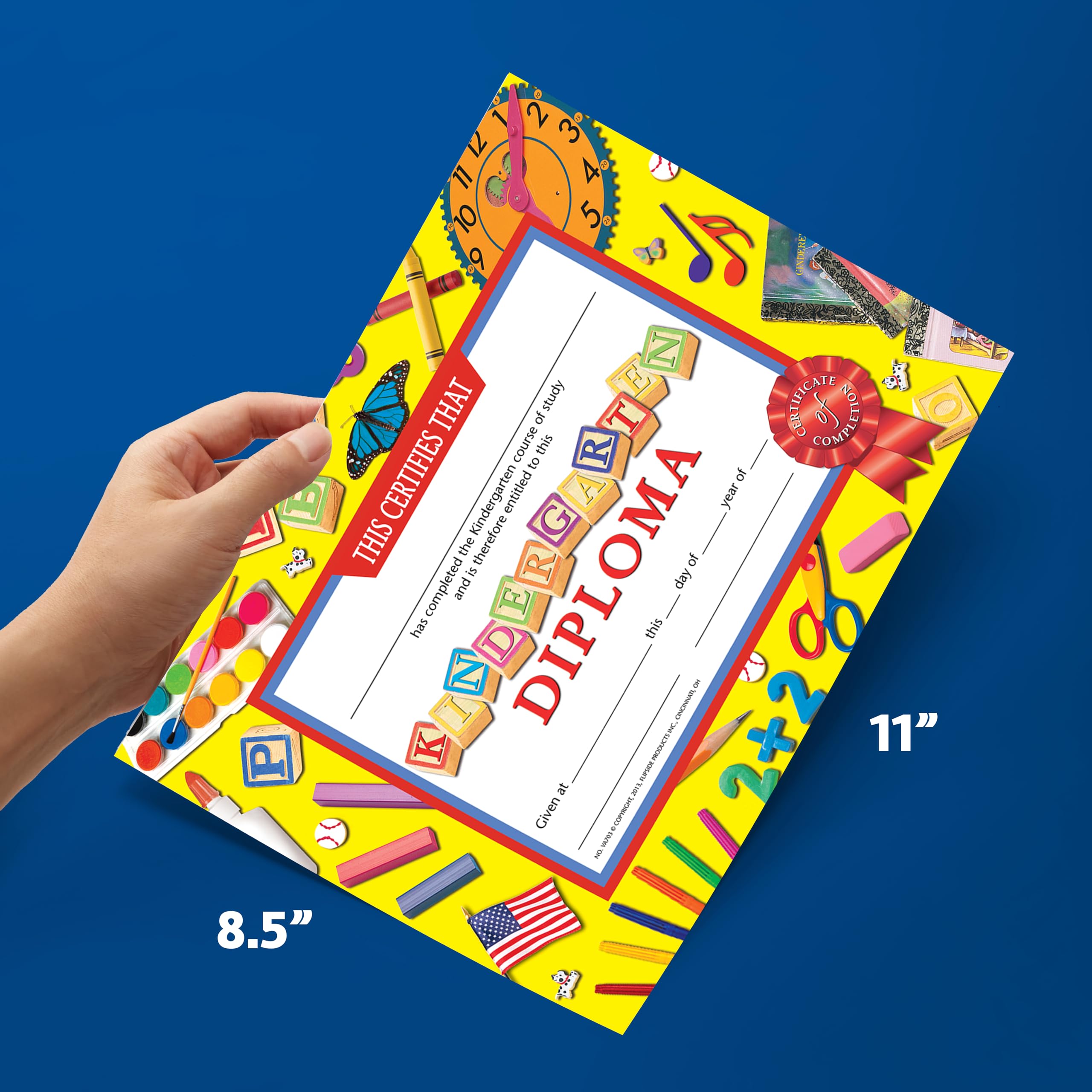 Hayes Kindergarten Diplomas Certificate, 11 x 8-1/2 inches, Paper, Pack of 30