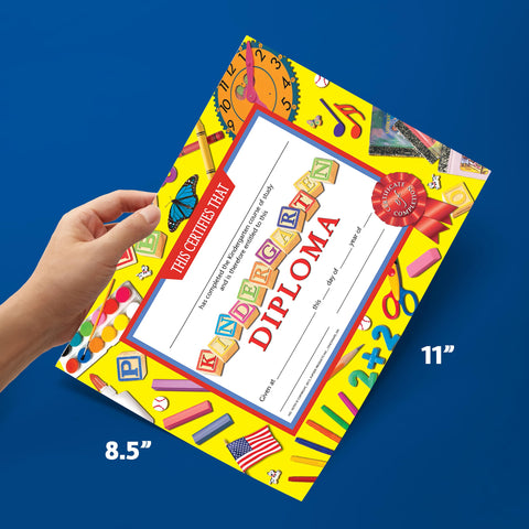 Hayes Kindergarten Diplomas Certificate, 11 x 8-1/2 inches, Paper, Pack of 30