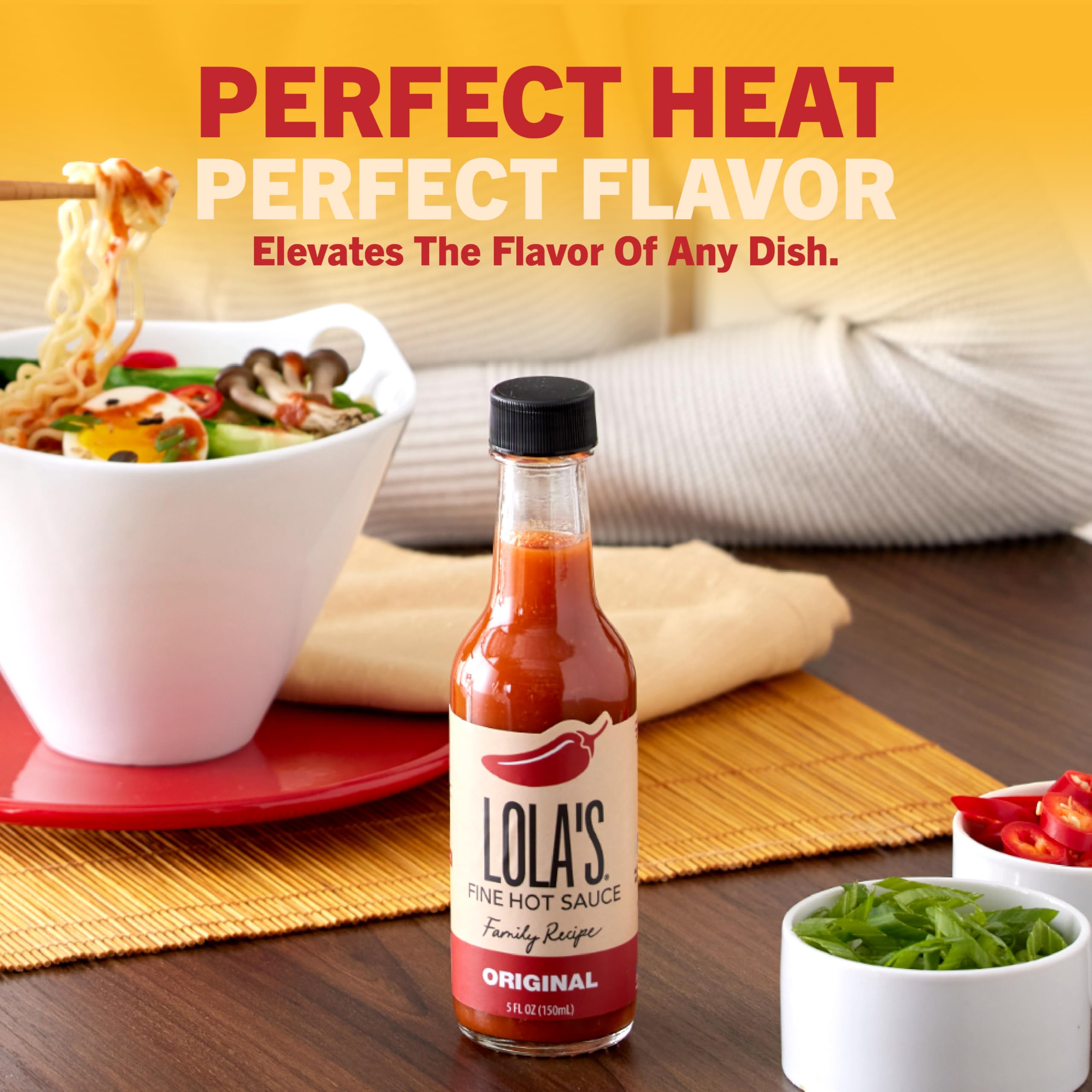 Lolas Fine Hot Sauce Original | All Natural Gluten Free Keto Vegan Made with Red Jalapenos Habanero Peppers Garlic Lime Juice and Vinegar | 5 Fl Oz (Pack of 1)