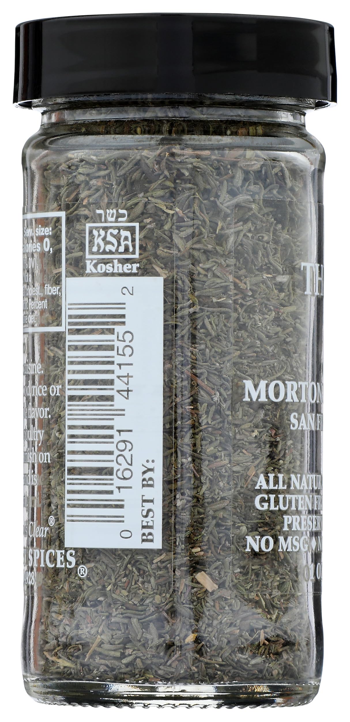 Morton & Bassett Thyme, 1 oz – Non-GMO, Salt-Free, Fragrant Herb for Roasts, Soups & Mediterranean Dishes